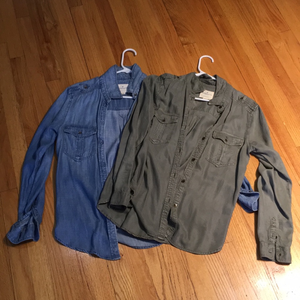 chambray button up shirts